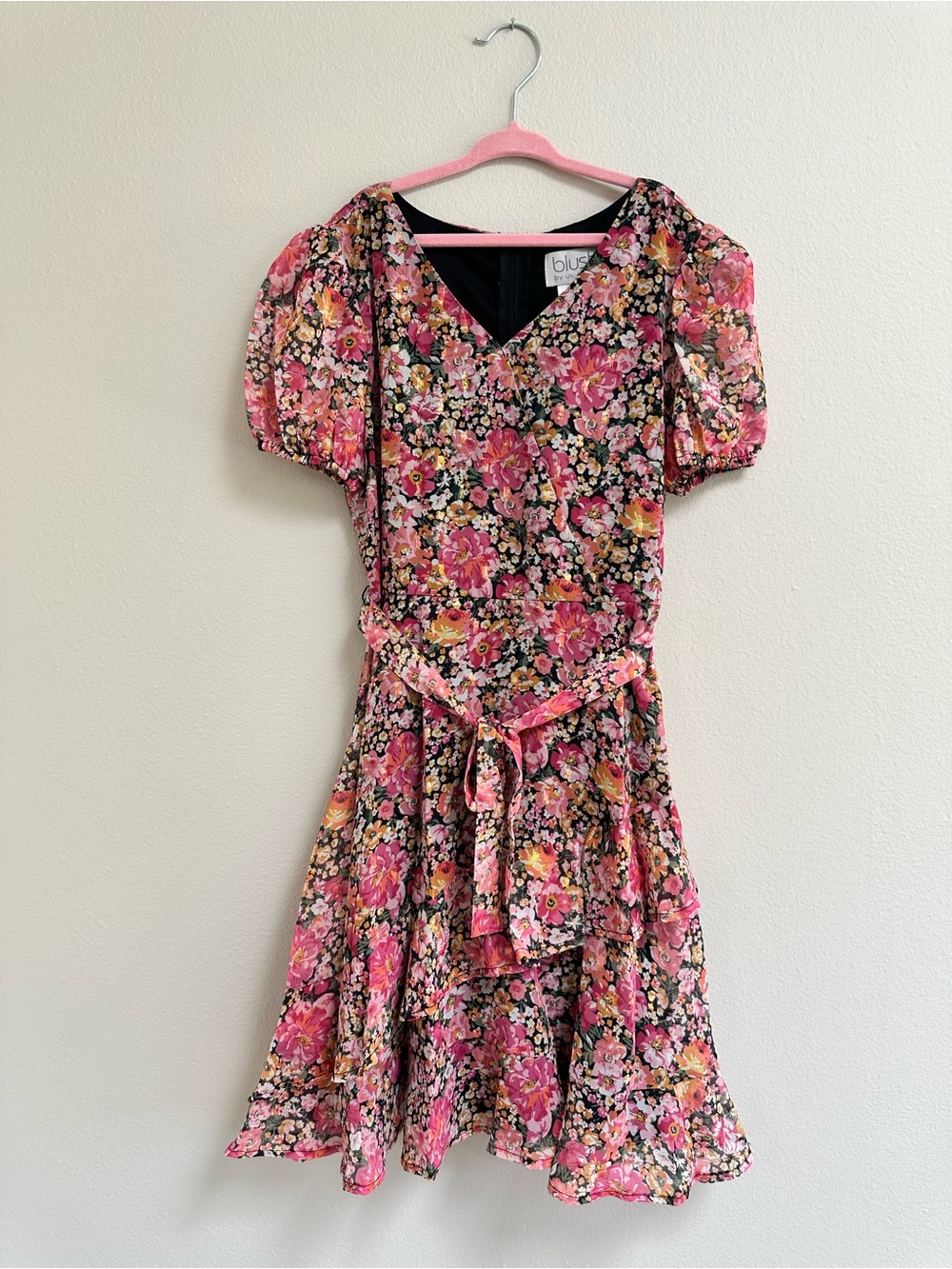 Blush by Us Angels Girls Floral Metallic Party Dress | NWT | Size 12